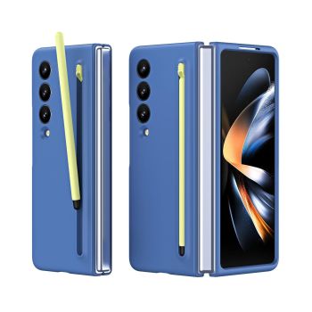For Samsung Galaxy Z Fold4 5G Enhanced Shockproof Phone Case - Pen Design - Light Gray