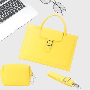 14-inch Waterproof Laptop Bag with Power Pack - Portable and Durable - Light Grey
