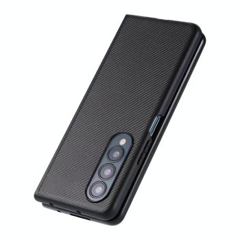 For Samsung Galaxy Z Fold4 5G Carbon Fiber Kevlar Case