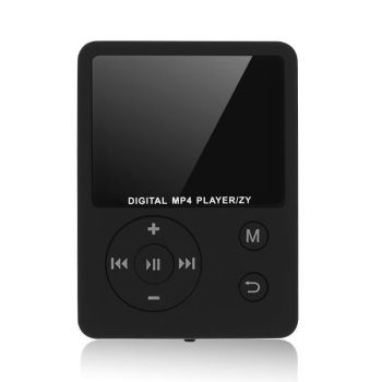 Lossless Mp4 Player With Synchronized Lyrics Round Button - White