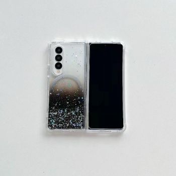 For Samsung Galaxy Z Fold4 5G Sparkle Tpu Case With Magsafe - Pink