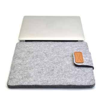 13 Inch Vertical Felt Laptop / Tablet Sleeve Bag - Khaki