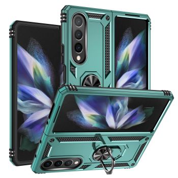 For Samsung Galaxy z Fold4 5G Tpu & Pc Shockproof Phone Case - Silver