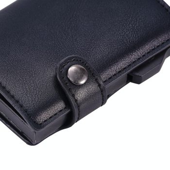 Crazy Horse Pu Card Bag - Anti Magnetic - Fy2405-B