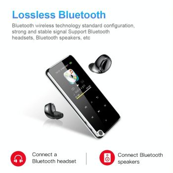 Portable Bluetooth Mp3 Player 8Gb Capacity Black