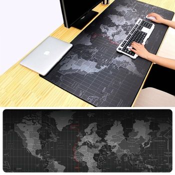 Large Anti Slip World Map Mouse Pad 60 X 30Cm