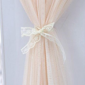 180cm Vertical Lace Air Conditioner Dust Cover - White