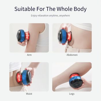 Electric Cupping Massager Compact & Effective - Blue