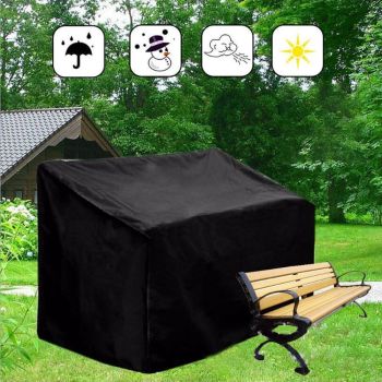 Waterproof Dustproof Sofa Recliner Cover - 190x66x89 / 69cm - Black