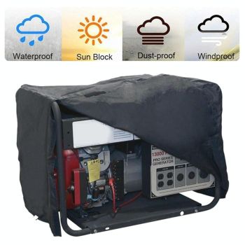 Waterproof Generator Cover - 97x76x76cm - Black Oxford Cloth