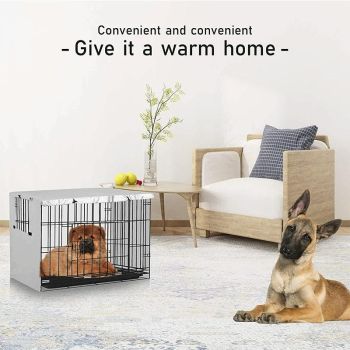 Outdoor Pet Cage Cover - Waterproof & Dustproof - 109x74x76cm - Grey