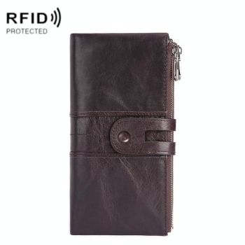 Women Leather Rfid Wallet - Sleek & Secure - Red