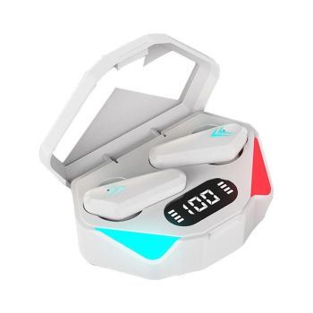 True Wireless Gaming Earbuds with Touch Control and Led Charging Case - Black