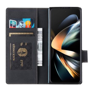 For Samsung Galaxy z Fold4 5G Vili Pr Series Flip Leather Case - Red