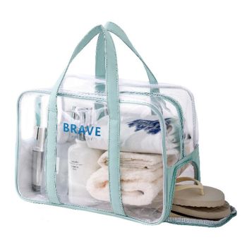 Waterproof Sports Tote For Toiletries & Makeup - Black