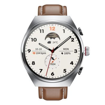 1.53 Inch Ips Screen 2 In 1 Bluetooth Earphone Smart Watch - Silver