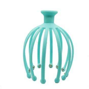 Rotating Octopus Head Massager Relaxing Ball Tool - Pink