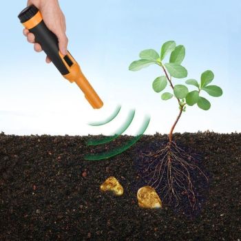 Waterproof Handheld Metal Detector with Lcd Display - Fluorescent Green