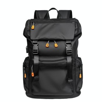 Men Business Travel Backpack - Spacious and Stylish - Grey