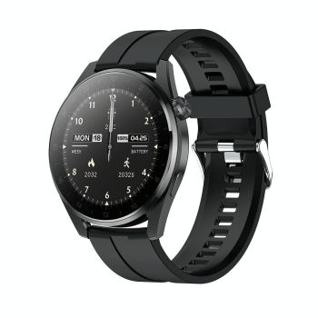 Waterproof Silicone Smartwatch With Colour Display - Silver