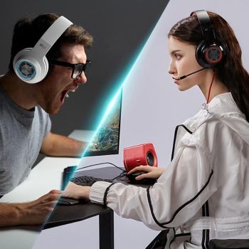 7.1 Gaming Headset For Desktop Listening 2.5M Cable Black / Red