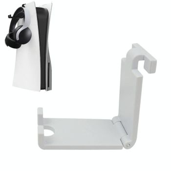 Sony Ps5 Game Console Headphone Storage Rack with Gamepad Hanger - Black