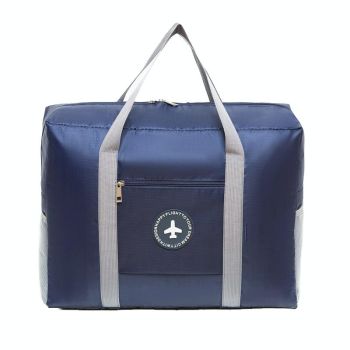 Folding Travel Bag with Trolley Case for Luggage - Pink