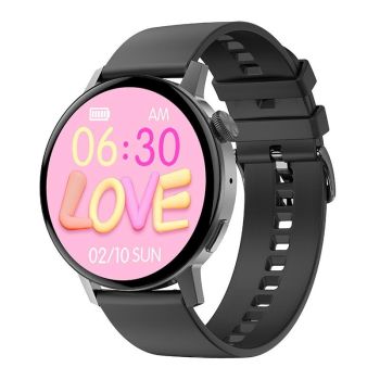 Mini Silicone Smart Watch With Colour Screen - Dt3 - Silver
