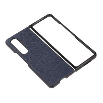 For Samsung Galaxy Z Fold4 5G Litchi Texture Case - Two Tone - Red