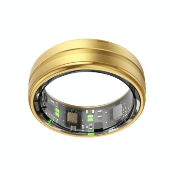 Smart Ring Heart Rate Blood Oxygen Sleep Monitoring Size 11 - Gold