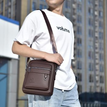 Brown Crossbody Shoulder Bag For Men Versatile And Stylish