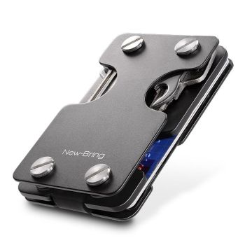 Multifunctional Edc Wallet For Keys & U Disk New Bring Metal Card Holder - Carbon Fiber