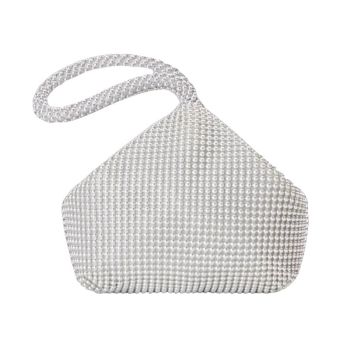 Soft Beaded Ladies Clutch Bag for Banquets - Gold