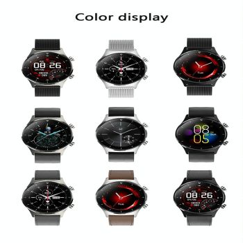 Waterproof Smart Watch With Heart / Bp / Oxygen / Sleep Monitoring - Ip68 - Silver