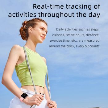 1.69 Inch Ip67 Waterproof Smart Watch With Touch Screen Health Monitoring - Black