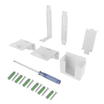 Multi-platform Earphone Wall Hook with Remote Control for Gaming Consoles - Black