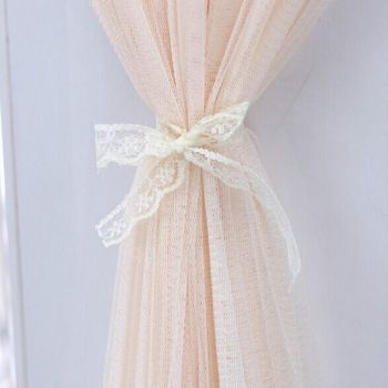 170cm Vertical Lace Air Conditioner Dust Cover - Round Column - Pink