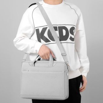 Thickened Airbag Laptop Messenger Bag - 14.1 Inches Black