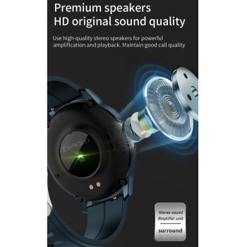 1.3 Inch Ips Colour Screen Ip67 Waterproof Smart Watch Support Sleep Monitor / Heart Rate Monitor / Blood Pressure Monitor - Blue