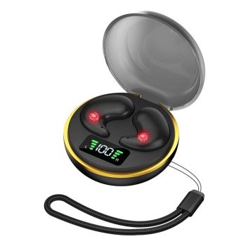 Mini Invisible Bluetooth Earphones with Charging Case - White