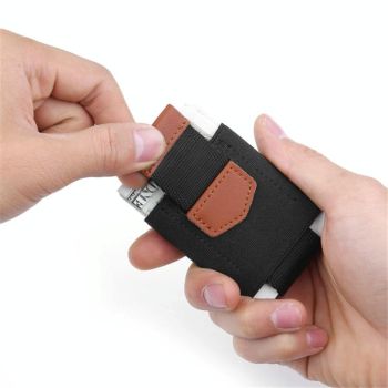 Leather Credit Card Holder For Men & Women Black