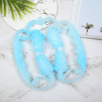 2-Pack Ring Leg Clamp Massager For Yoga & Fitness - Purple