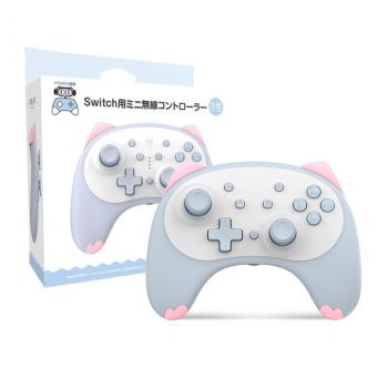 Cat Shaped Wireless Tooth Handle for Nintendo Switch - Orange Pink