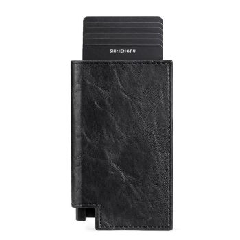 Pop-up Rfid Bifold Wallet with Card Holder - Brown