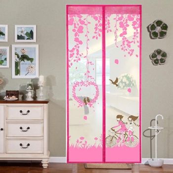 90x210cm Magnetic Anti-mosquit Screen for Summer - Purple
