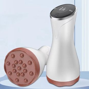 9-Speed Electric Hot Compress Massager For Whole Body Gua Sha - Black