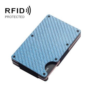 Carbon Fiber Rfid Card Holder - Secure & Stylish - Red