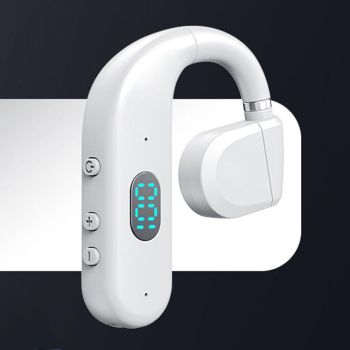 Wireless Bluetooth Headphone with Digital Display - Black - Midnight Blue