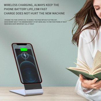 15W Magnetic Wireless Charger For Iphone Silver