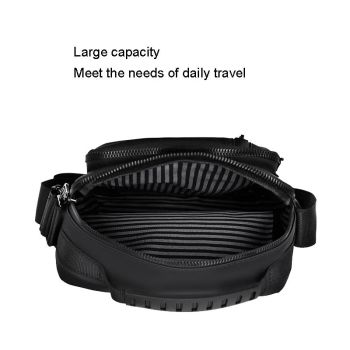 Durable Large Capacity Men Grey Shoulder Messenger Bag